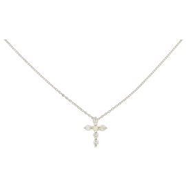 Autre Marque Collier Croix en Diamants Au750 Doré