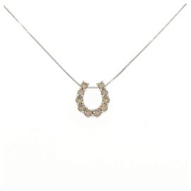Autre Marque Collar Horseshoe Diamond Au750 Plata