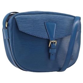 LOUIS VUITTON Epi June Feuille Shoulder Bag Blue M52155 LV Altro