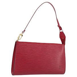 LOUIS VUITTON Epi Pochette Accessoires Accessory Pouch Red M52987 Other