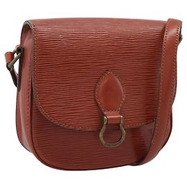 LOUIS VUITTON Epi Saint Cloud PM Shoulder Bag Brown M52213 LV Outro