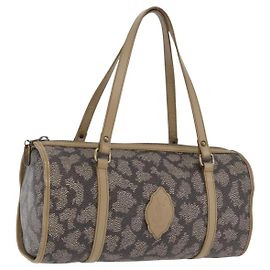 Autre Marque Saint Laurent Tote Bag PVC Canvas Gray Gold Otro