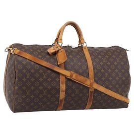 LOUIS VUITTON Monogram Keepall Bandouliere 60 Boston Bag M41412 LV Outro