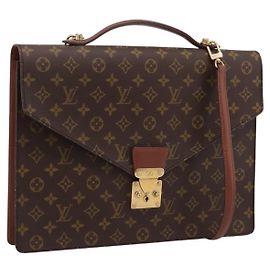 LOUIS VUITTON Monogram Porte Documents Bandouliere Bag M53338 LV Other