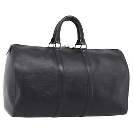 LOUIS VUITTON Epi Keepall 45 Boston Bag Noir M42972 LV Andere