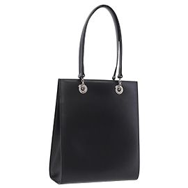 Bolsa de Ombro Cartier PANTHERE Couro Preto Prata Outro