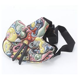 Borsa a tracolla Saddle in pelle Christian Dior x Kenny Schaff Multicolore