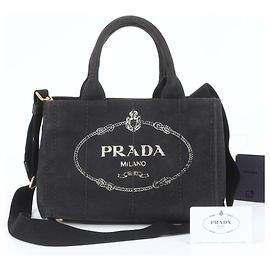 Bolso de hombro/Bolso Tote Prada Canapa 1BG439 Negro