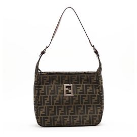 Bolsa One-Shoulder Fendi Zucca em couro e canvas Marrom