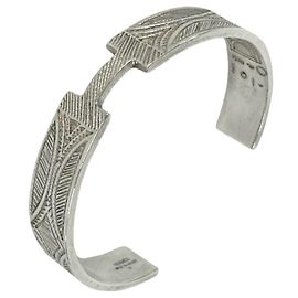 Hermès Hermes Vintage Touareg T5 Bangle Silvery