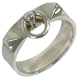 Hermès HERMES Collier de Cirane Silver Ring Argenté
