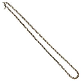 Autre Marque Collier Tiffany Twist Rope Argenté Doré