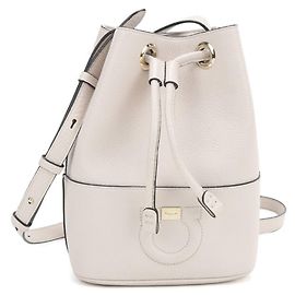Bolsa de ombro Salvatore Ferragamo em couro de bezerro branco Branco