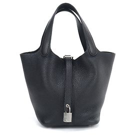 Hermès Hermes Picotin Lock PM Handbag Black