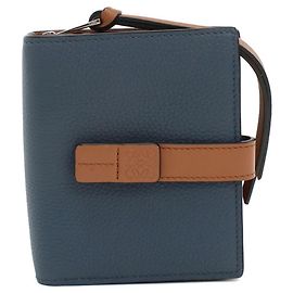 Portafoglio bi-fold Loewe in Blue Blu