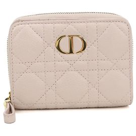 Cartera bi-fold Christian Dior en Rosa Rosa
