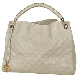 Sac à épaule Louis Vuitton Artsy MM Blanc Écru