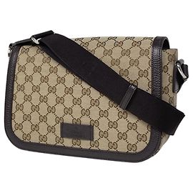 Sac à épaule Gucci GG Canvas Marron