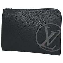 Louis Vuitton Pochette Jour GM Clutch Bag Black