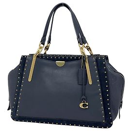 Bolsa Coach em couro azul marinho Azul marinho
