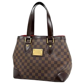 Louis Vuitton Hampstead PM Tote Bag in Damier Canvas Brown Damier ebene