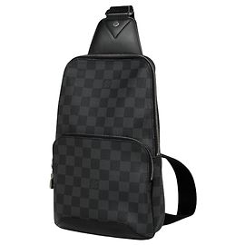 Louis Vuitton Avenue Sling Bag - Black Damier Graphite Black
