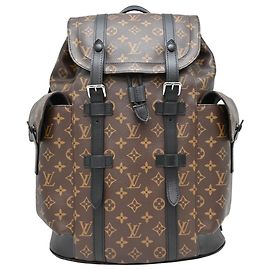 Sac à dos Louis Vuitton Christopher MM Monogram Marron Noir