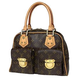 Louis Vuitton Manhattan PM Handbag Brown
