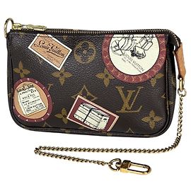 Louis Vuitton Mini Pochette Accessoires Pouch Marron