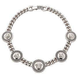 Versace Medusa Silver Chain Necklace Silvery