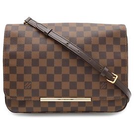 Sac à épaule Louis Vuitton Damier Hoxton GM Marron