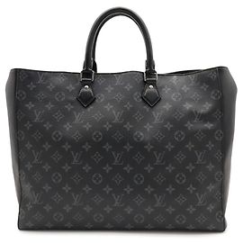 Louis Vuitton Monogram Eclipse Grand Sac Tote Bag Marron Noir