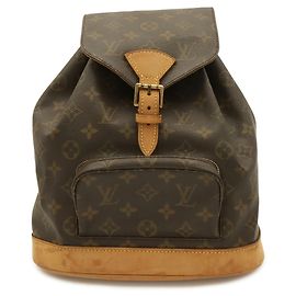 Louis Vuitton Monogram Montsouris MM Backpack Shoulder Bag Brown