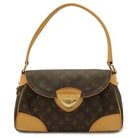 Louis Vuitton Monogram Beverly MM Schultertasche Braun