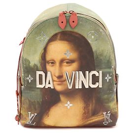 Sac à dos Louis Vuitton Masters Collection Mona Lisa Da Vinci Multicolore Vert