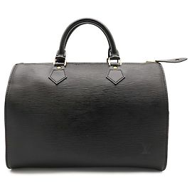 Sac à main Louis Vuitton Epi Speedy 30 Noir