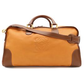 LOEWE Anagram Boston Bag Brown Camel