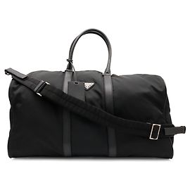 Sac Boston Prada Triangle Noir