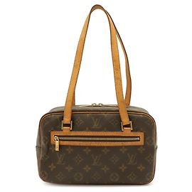 Sac à épaule Louis Vuitton Monogram Cite MM Marron