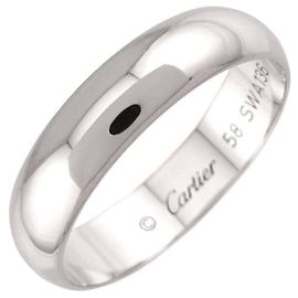 Cartier 1895 Classic Band Ring aus Platin Andere