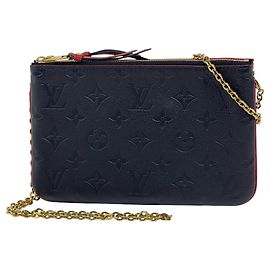 Louis Vuitton Pochette Double Zip Shoulder Bag Roja