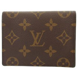 Tarjetero Louis Vuitton Monogram Castaño