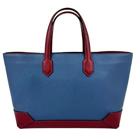 Hermès Sac à main Hermes Maxi Box Cabas Rouge Bleu