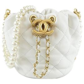 Bolso de hombro Chanel AS2529 White Blanco