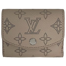 Louis Vuitton Portefeuille Iris XS Tri-fold Wallet Beige Other