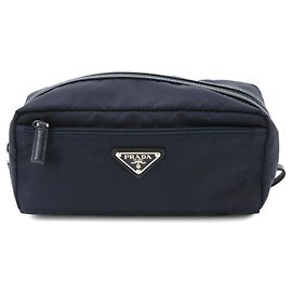 Prada Navy Handbag/Pouch Navy blue