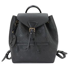 Zaino Louis Vuitton Montsouris PM Monogram Empreinte Nero