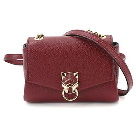 Cartier Panthère Micro Shoulder Handbag Dark red