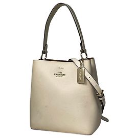 Coach 2WAY Lederhandtasche in White Weiß