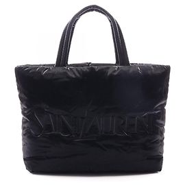 Yves Saint Laurent Wide Puffer Tote Bag Black